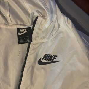 Nike Cream Athletic Zip-Up Jacket